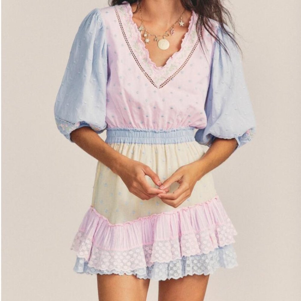 LoveShackFancy Adley Dress AMBROSIA GARDEN New